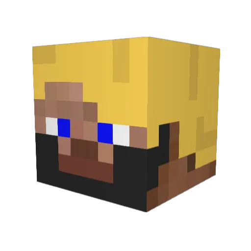 fredss Minecraft avatar head, 3D render