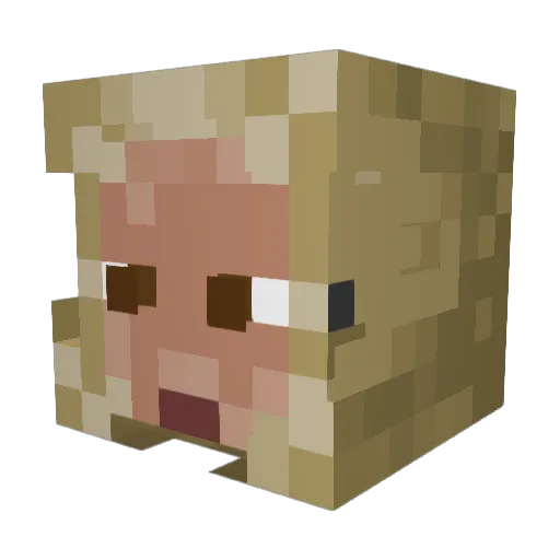 fredwallace04 Minecraft avatar head, 3D render
