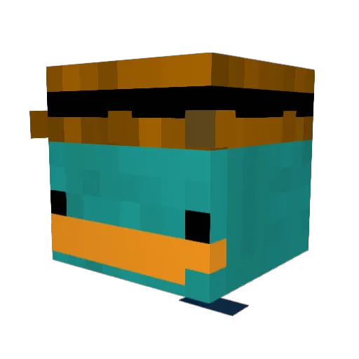 fredzio1997 Minecraft avatar head, 3D render