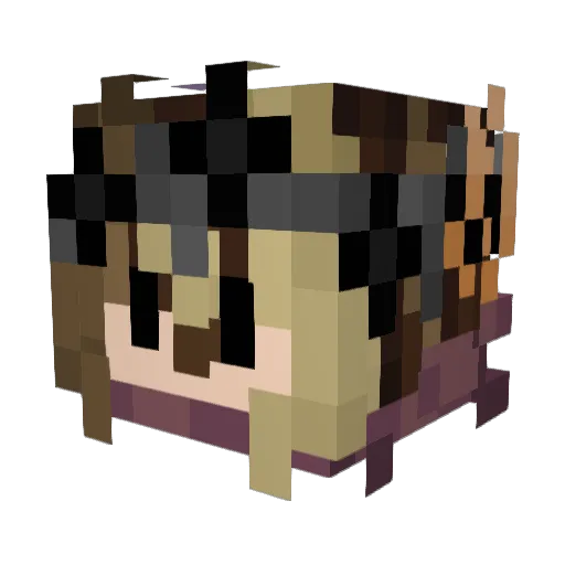 freebie9999 Minecraft avatar head, 3D render