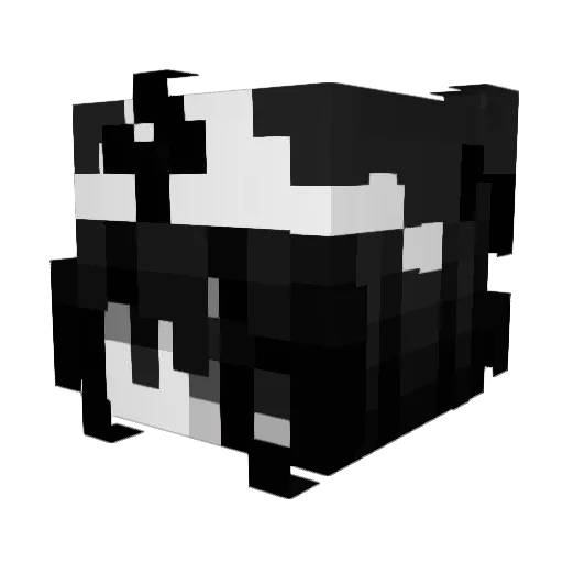 freeblindf0lded Minecraft avatar head, 3D render