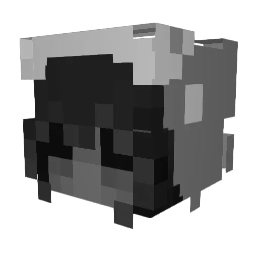 freecuddle Minecraft avatar head, 3D render