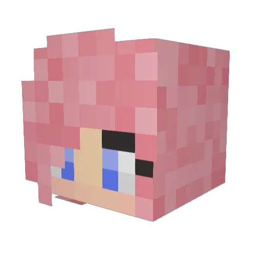 freedak Minecraft avatar head, 3D render
