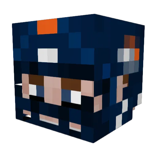 freehypixel Minecraft avatar head, 3D render