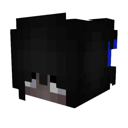freejyyliaa Minecraft avatar head, 3D render