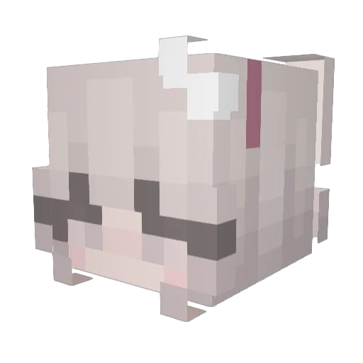 freekiss Minecraft avatar head, 3D render