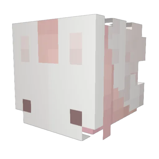 freelandnu Minecraft avatar head, 3D render