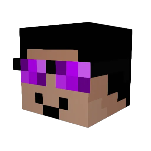 freemartinelli Minecraft avatar head, 3D render