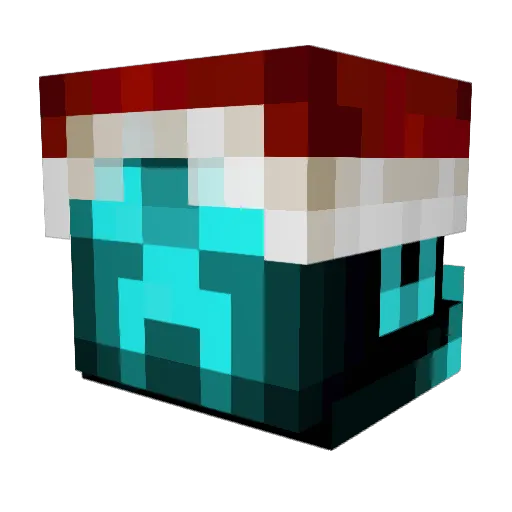 freeps Minecraft avatar head, 3D render