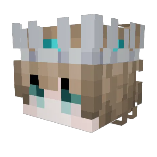 freepunkk Minecraft avatar head, 3D render