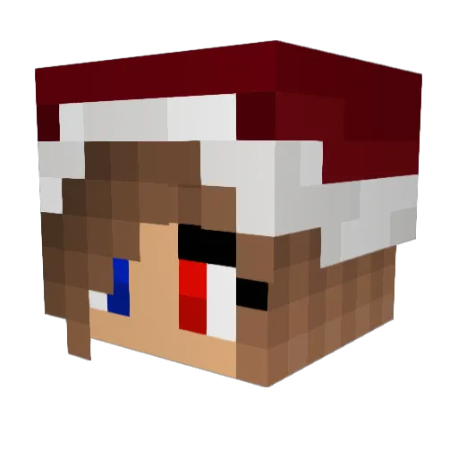 freeshavacados Minecraft avatar head, 3D render