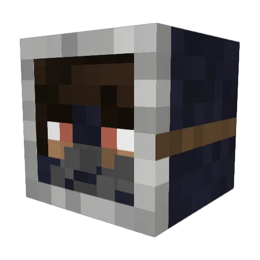 freezeast Minecraft avatar head, 3D render