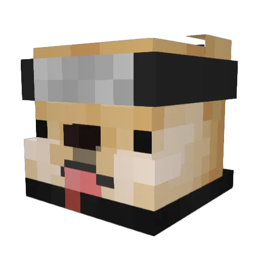 freezemaze Minecraft avatar head, 3D render