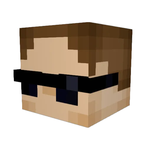 fregoe Minecraft avatar head, 3D render