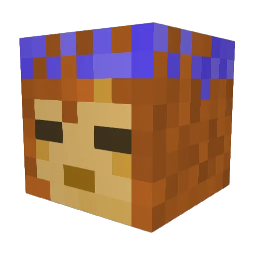 freindlyartist Minecraft avatar head, 3D render