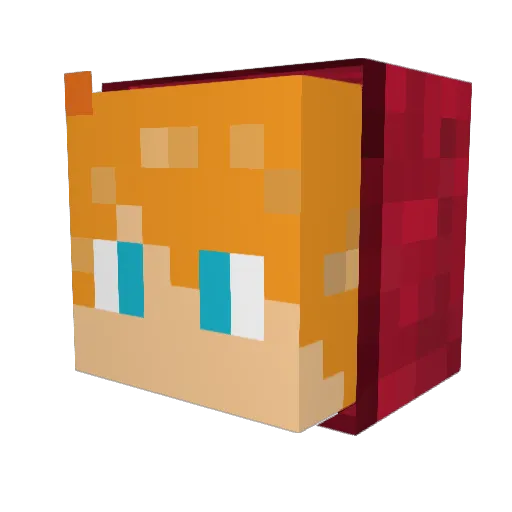 freinold Minecraft avatar head, 3D render