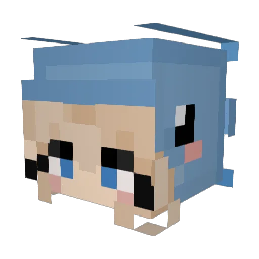 frejareenberg Minecraft avatar head, 3D render
