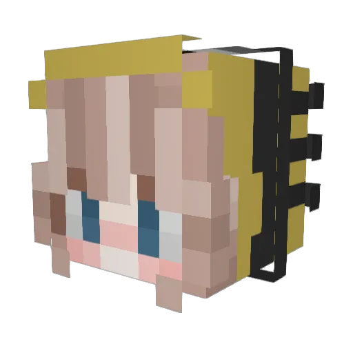 frejsicrazy Minecraft avatar head, 3D render