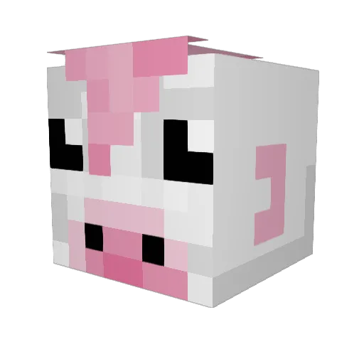 freju Minecraft avatar head, 3D render