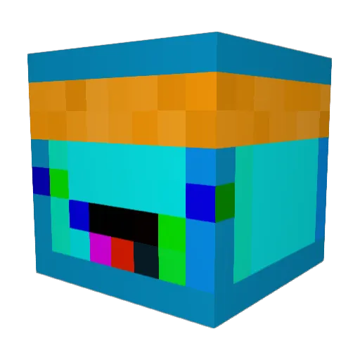 french_donut Minecraft avatar head, 3D render