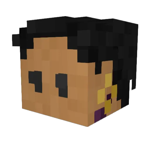 frenchfriise Minecraft avatar head, 3D render