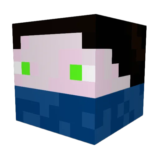 frenchymob29 Minecraft avatar head, 3D render