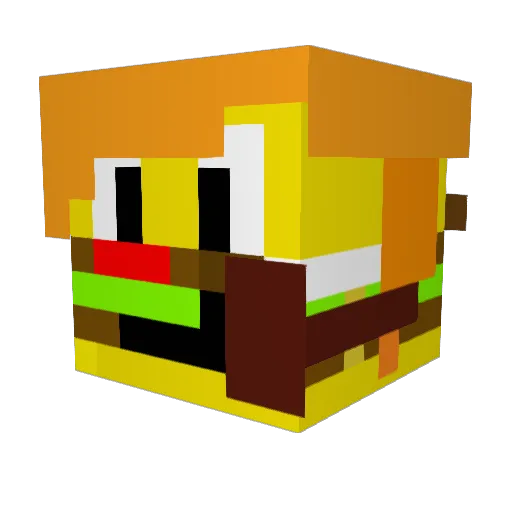 frencoepicman89 Minecraft avatar head, 3D render