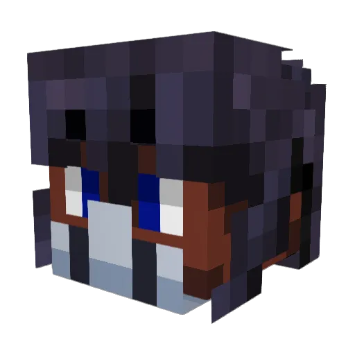 frenfrecE1C Minecraft avatar head, 3D render