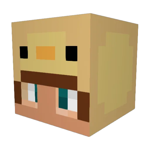 frenzo16 Minecraft avatar head, 3D render