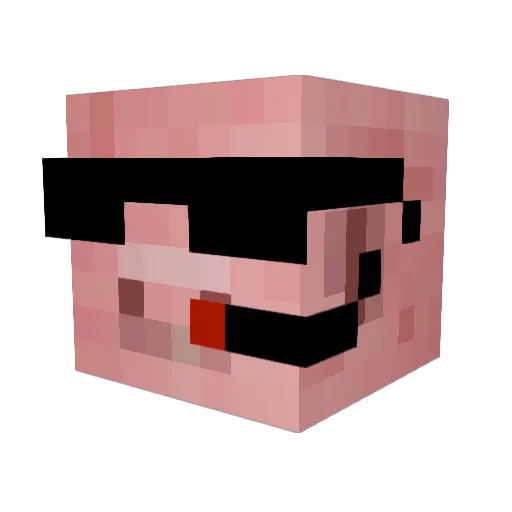 fresh10 Minecraft avatar head, 3D render