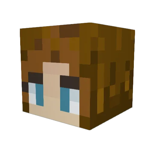 freshavocado951 Minecraft avatar head, 3D render
