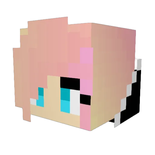 freshmavi Minecraft avatar head, 3D render