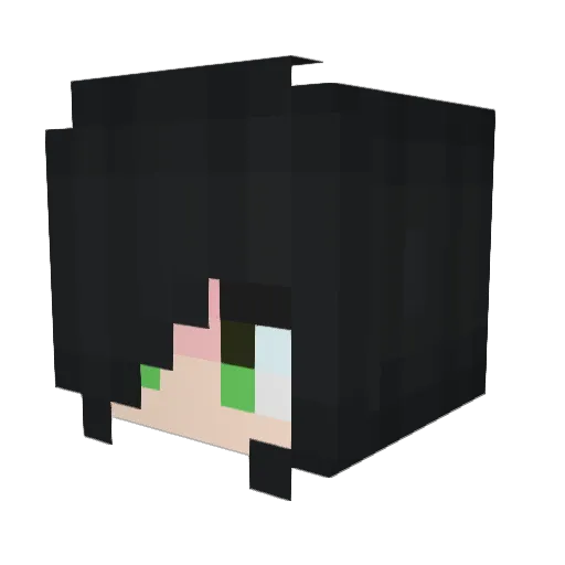 fresi Minecraft avatar head, 3D render