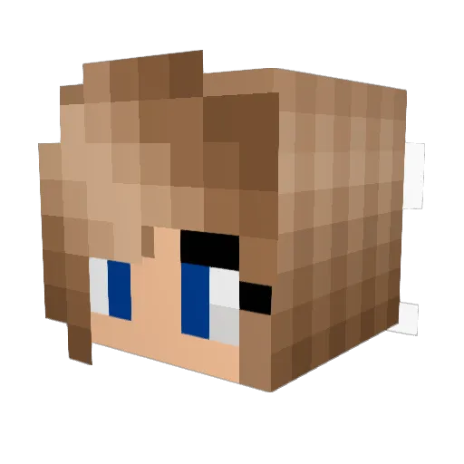 fresibbe Minecraft avatar head, 3D render