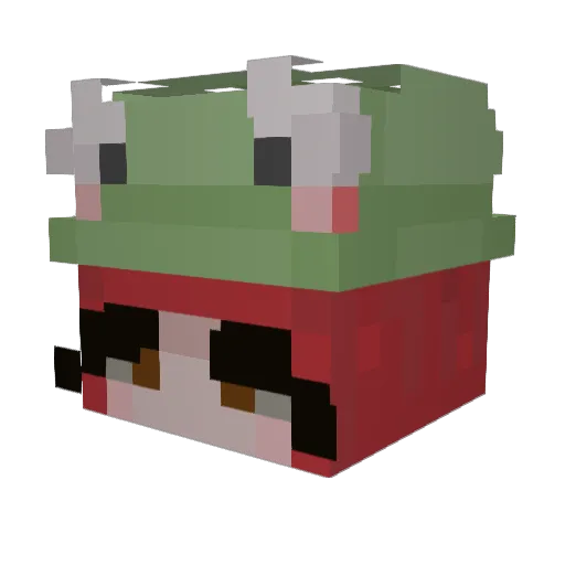 fresitalober Minecraft avatar head, 3D render