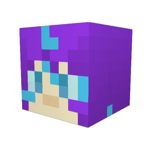 frey0704 Minecraft avatar head, 3D render