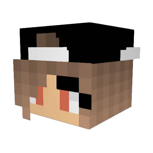 frey46 Minecraft avatar head, 3D render