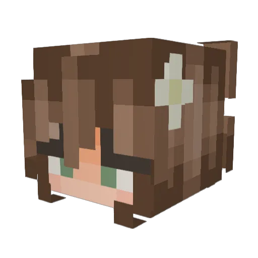 freya_x Minecraft avatar head, 3D render