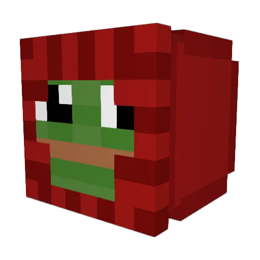 freyafarted Minecraft avatar head, 3D render