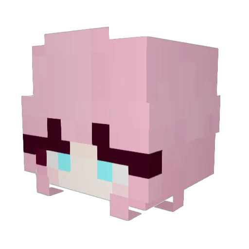 freyamoonflower Minecraft avatar head, 3D render