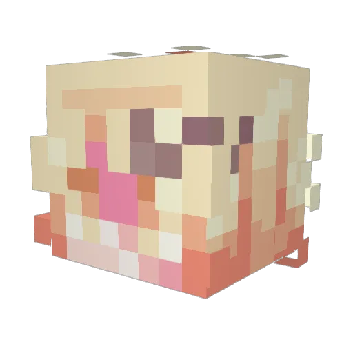 freyith Minecraft avatar head, 3D render