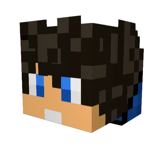 frezeo10000 Minecraft avatar head, 3D render