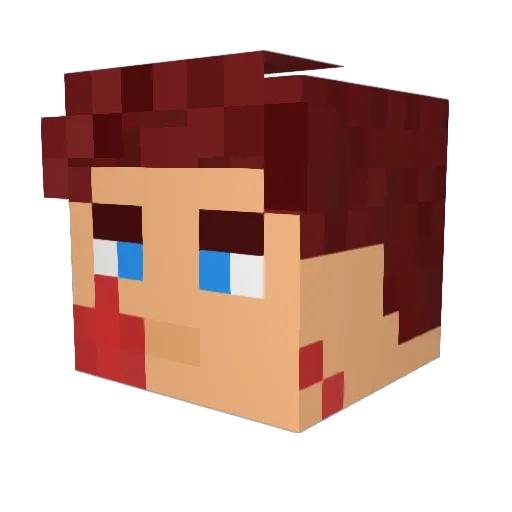friar5 Minecraft avatar head, 3D render