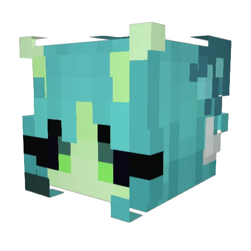 fribbitfribbit Minecraft avatar head, 3D render
