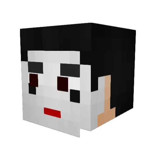 frickinloki Minecraft avatar head, 3D render