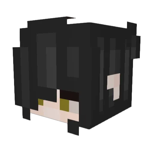 fridanips Minecraft avatar head, 3D render