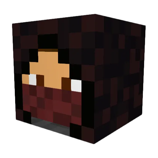 friday888 Minecraft avatar head, 3D render