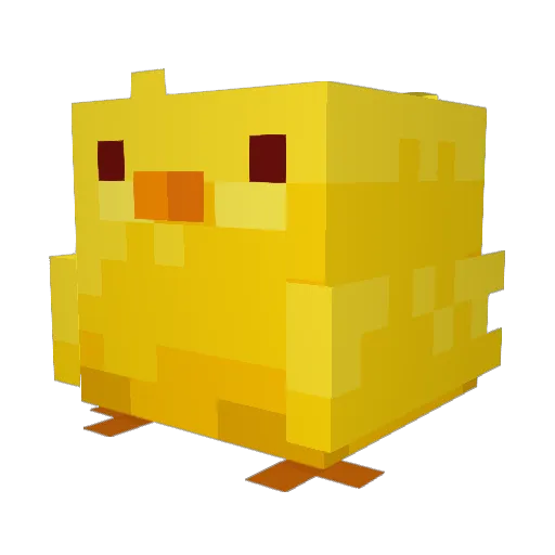 friddeldi Minecraft avatar head, 3D render