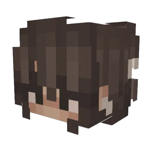 fridqa Minecraft avatar head, 3D render