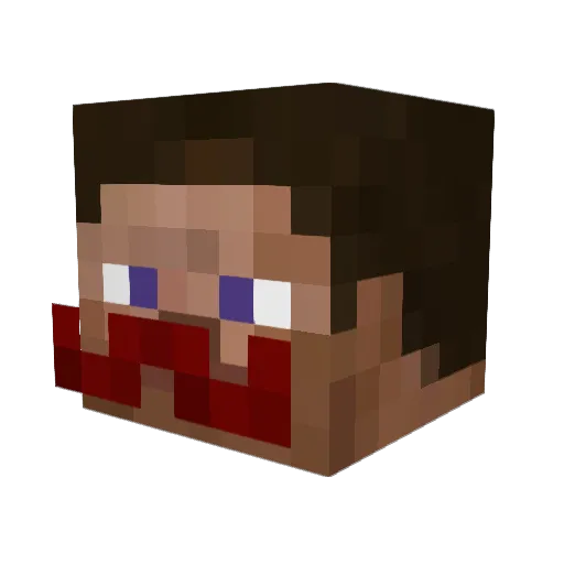fridthjofo Minecraft avatar head, 3D render